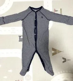 Ralph Lauren ストライプロンパース 6M