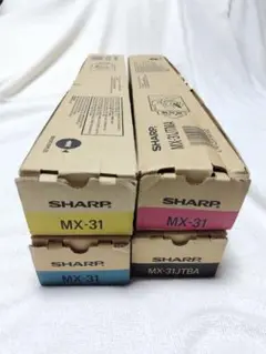 シャープトナー MX-31JT 4色セット(黒・青・赤・黄) 【未使用・純正】