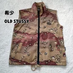【希少】OLD STUSSY SPORT ナイロンベスト 迷彩 USA