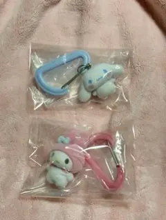 サンリオ　カラフルカラビナマスコットチャーム　シナモロール　マイメロディ
