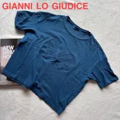 GIANNILOGIUDICE 美品 半袖 Tシャツ リネン 蝶 体系カバー 五のサムネイル