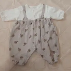 クマ柄ロンパース50～60