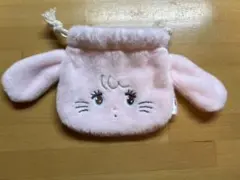【新品未使用】mikko characters ムース フェイス巾着 ピンク