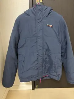 美品 値下げ可能です！！ ネイビー フード付き ダウンジャケット サイズ1