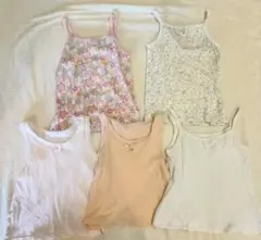 ［追加］70 80 女の子用 ベビー用肌着6枚セット まとめて キャミソール