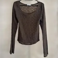 PAGEBOYブラウン 長袖 トップス