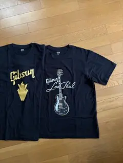 UNIQLO✖️Gibson Tシャツ 2枚セット ブラック Mサイズ