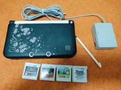 ニンテンドー3dsLL本体 どうぶつの森含むソフト4本付き！本体美品 ピンク