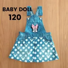 BABYDOLL　ベビードール　ミニーマウス デニム ジャンバースカート 120