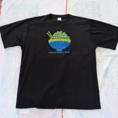 バレーボール Tシャツ VOLLEYBALL DON ブラック XXXL
