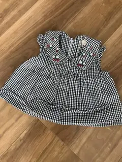 petitmain ギンガムチェックブラウス