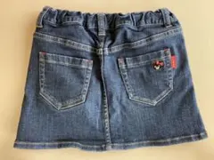 ミキハウスダブルB キッズ女の子120 デニムスカート