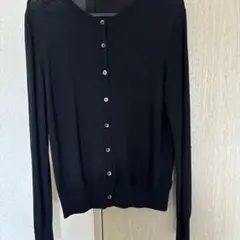 ブラック 長袖 カーディガン Lサイズ