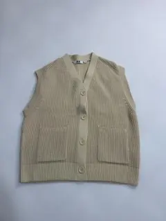 UNIQLO ベスト　コットン　ナイロン