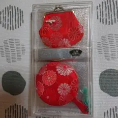 西陣織　がま口財布と手鏡