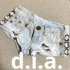 d.i.a./ラメショーパン★ダメージ加工★ポケットスターサイドリング★ギャル系