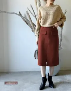 アクアガレージAqua garage タイトスカート　膝下丈