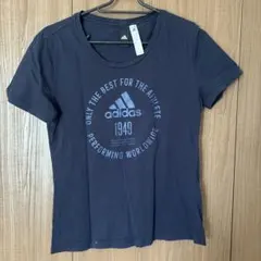 adidas ネイビー 半袖Tシャツ