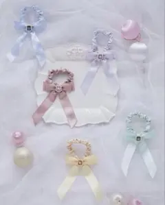 【即日発送】 Maison de FLEUR シュシュ ヘアアクセサリーのサムネイル