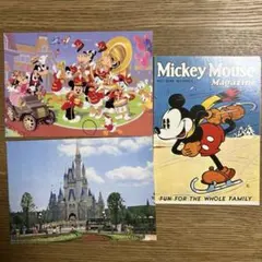 ディズニーランド開園当時ポストカード　TDL５桁絵葉書　シンデレラ城　ミッキー