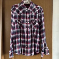 BACK NUMBER リバーシブル チェック柄 長袖シャツ Mサイズ