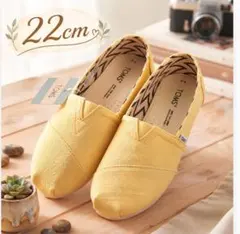 ⭐️新品タグ付⭐️TOMS トムス クラシック キャンバス スリッポン イエロー