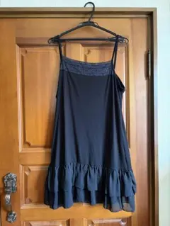 【新品】裾フリルキャミワンピース 大きいサイズ（3L）