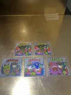 旧ビックリマン悪魔 当時物 ノアフォーム　5枚セット