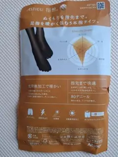 新品　Atsugi 80デニール 5本指タイツ L～LL