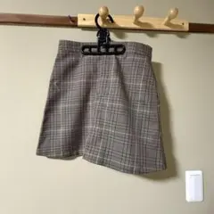 ●apres jourチェックミニスカート