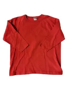 USA製 Champion T1011 レッド 長袖カットソー