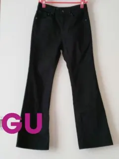 GU ジーユー　デニムパンツ　ブラック