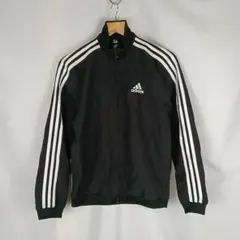 adidas　ナイロン　トラックジャケット　XS　ブラック　B4876