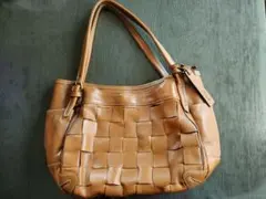 Dakotaダコタ　レザー編み込みトートバッグ