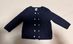 プチバトー　24m 86cm ネイビーカーディガン