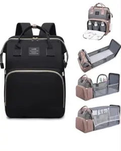 【新品/未使用】マザーズバッグ 4WAY多機能リュック ブラック