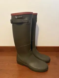 AIGLE 長靴 レインブーツ　カーキ　 35