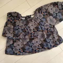 北欧レトロなスモッグ風トップス コットン100%長袖 韓国子供服