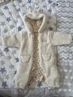 CROISSANCE BEBE フード付きロンパース 60-70