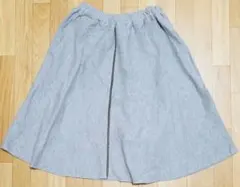 BeBe べべ bebe 子供用 スカート 綿100% キッズ140cm グレー