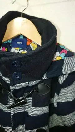 RCWB ボーダー ダッフルコート