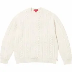 SUPREME 23FW Appliqué Cable Knit Sweaterのサムネイル
