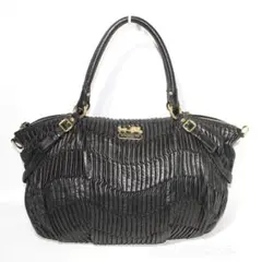 COACH コーチ MADISON 16264 ハンドバッグ ブラック レザー