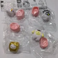 レア付き！サンリオキャラクターズ みんなでなっちゃお！-歯- 4点セット