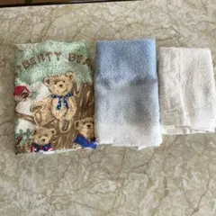 新品・未使用　日本製タオルハンカチ　3枚　 綿100%