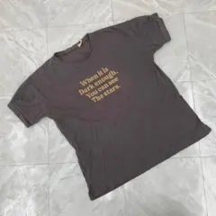 Samantha Mos2 Tシャツ 黒 半袖 クルーネック ロゴプリント M