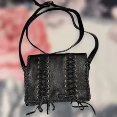 control freak leather shoulder bag