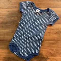PETITBATEAU プチバトー 肌着　ロンパース6m 67cm ハート　紺色