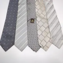 FRANCO GIOVI 西陣織ビジネス用ネクタイ 5本セット まとめ売り