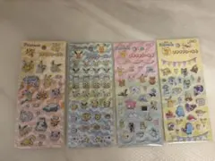 ポケモン プチプチシール3と4 ポケピース キラキラシール 4枚セット⭐︎
